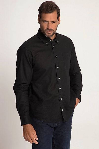 JP1880 Businesshemd Leinenmixhemd Langarm Buttondown-Kragen Modern Fit günstig online kaufen