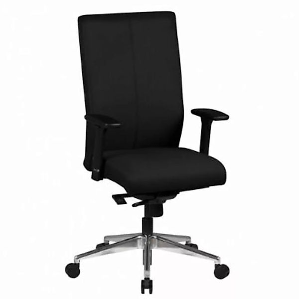 FineBuy Bürostuhl Stoff 47 x 47 cm Sitzfläche Bezung aus Stoff schwarz günstig online kaufen