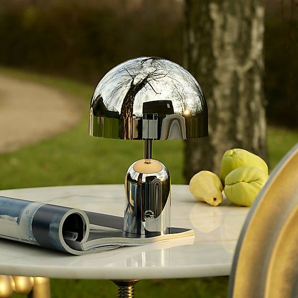 Tom Dixon LED-Akku-Tischlampe Bell Portable, silberfarben günstig online kaufen