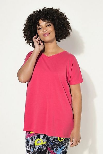 Angel of Style T-Shirt T-Shirt oversized Rücken-Zierbändern V-Ausschnitt günstig online kaufen