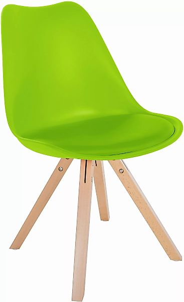 Stuhl Sofia Kunststoff Square Hellgrün günstig online kaufen