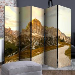 Paravent alpin mit Berglandschaft Motiv Landhausstil günstig online kaufen