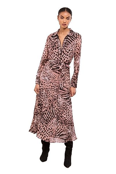 LIPSY Midikleid Lipsy plissiertes Midi-Hemdkleid mit Animal-Print (1-tlg) günstig online kaufen