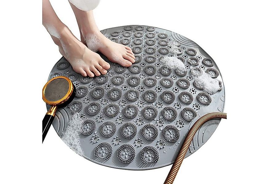 Coonoor Duschmatte Rund Duscheinlage PVC Badezimmermatte rutschfest Duschwa günstig online kaufen