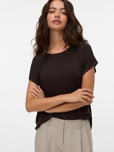 Vero Moda Rundhalsshirt VMAVA PLAIN SS TOP GAJRS NOOS Materialmix, regular günstig online kaufen