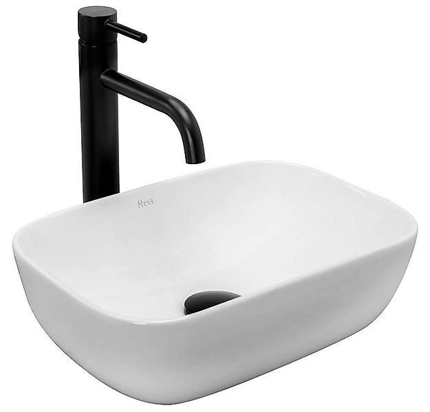 wohnwerk.idee Aufsatzwaschbecken Waschbecken Keramik Weiß Klein Gäste WC Gä günstig online kaufen