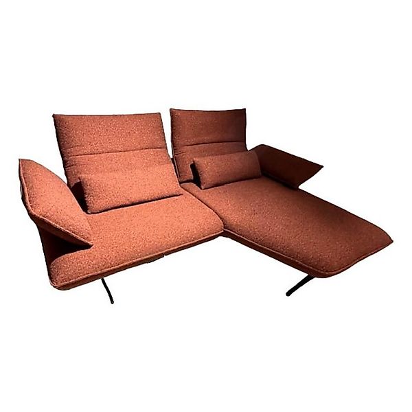 Koinor Ecksofa Ecksofa Ciao Bezug 16 Luando Rostbraun Rot Kupfer Braun Füße günstig online kaufen