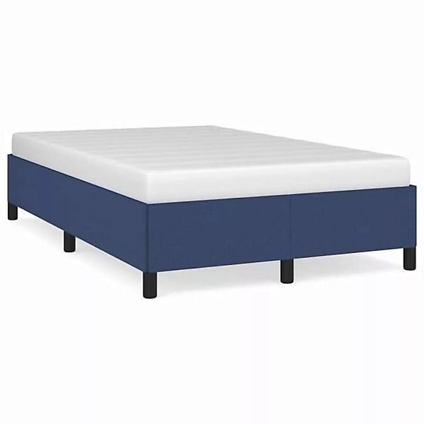 vidaXL Bett Bettgestell Blau 120x190 cm Stoff günstig online kaufen