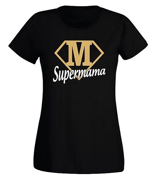 G-graphics T-Shirt Damen T-Shirt - M – Supermama Slim-fit, mit Frontprint, günstig online kaufen
