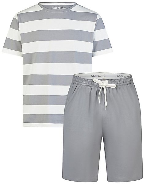 Phil & Co. Shorty Chill Trek (Set, 2 tlg., 2-teilig) Herren Pyjama kurz Bau günstig online kaufen