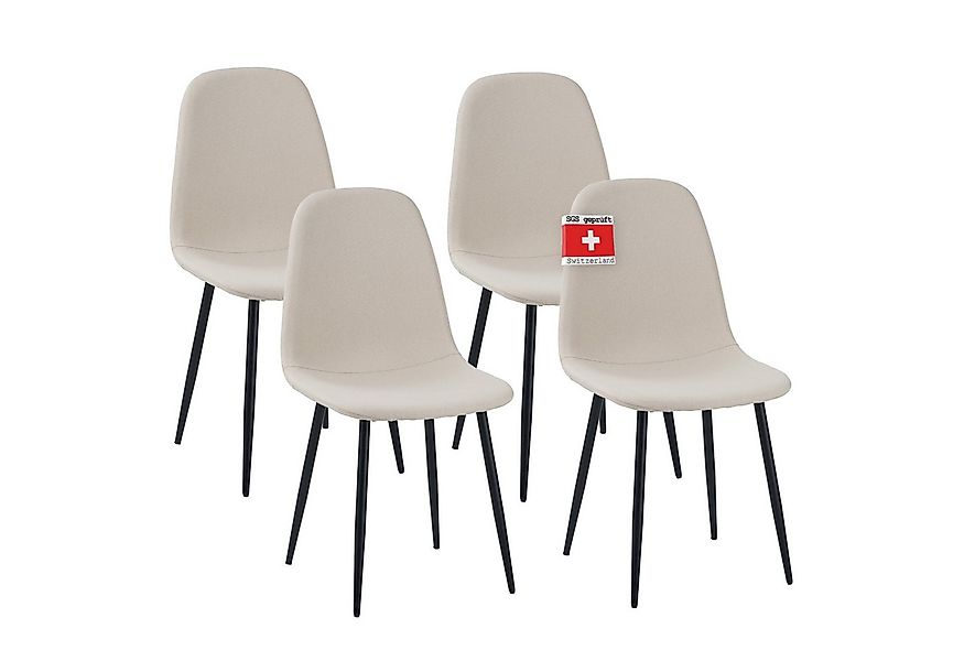 Albatros International Esszimmerstuhl Esszimmerstühle BARI mit schwarzen Fü günstig online kaufen