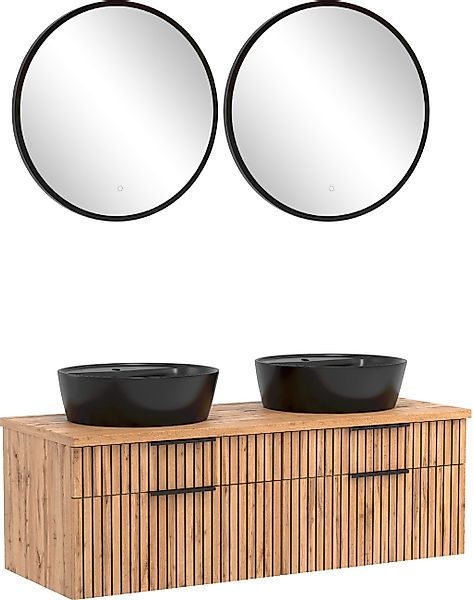 welltime Badmöbel-Set "Welltime, Carlton Waschtisch-Set, 80 oder 120 cm, ge günstig online kaufen