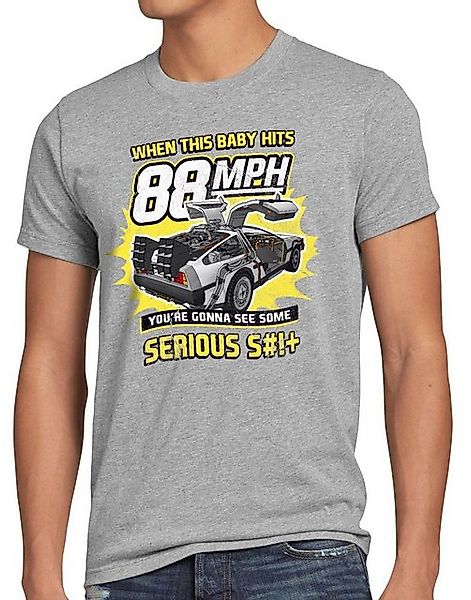style3 T-Shirt 88mph delorean zukunft delorean zurück in die future back to günstig online kaufen