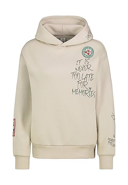 Eight2Nine Kapuzenpullover Damen Hoodie mit auffälligem Pigmentprint Sweate günstig online kaufen