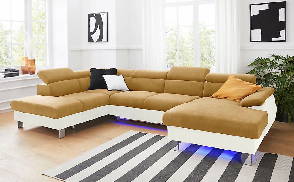 COTTA Polstergarnitur "Komaris U-Form, B: 320 bzw. 100 cm (Set: Wohnlandsch günstig online kaufen