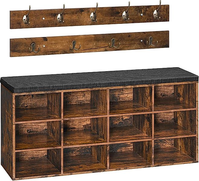 Hoobro Garderobe Wandgarderobe mit 9 Haken, Schuhschrank für Flur, Eingangs günstig online kaufen