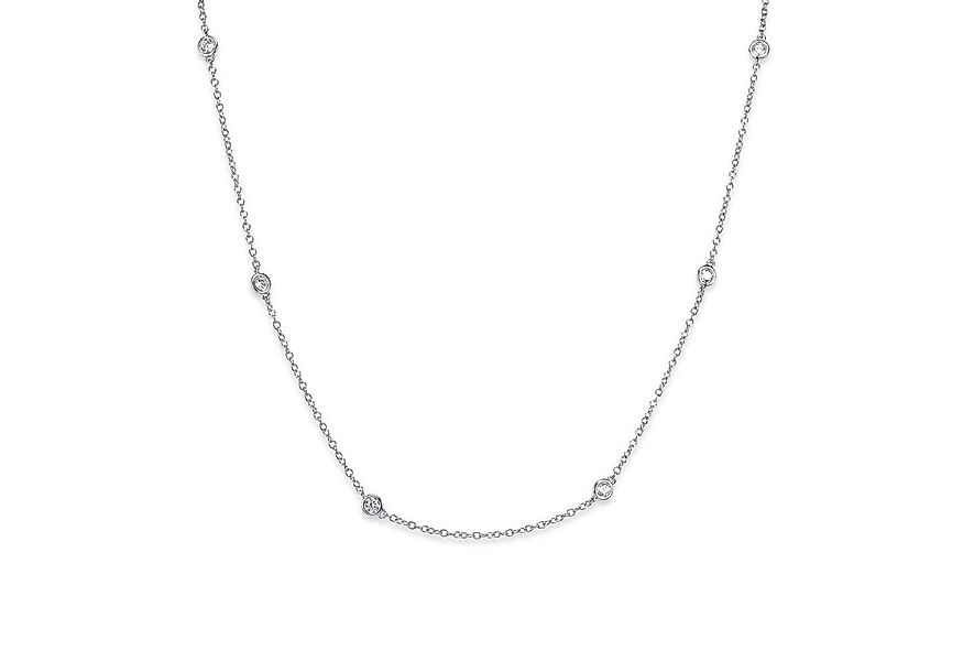Materia Collierkettchen Damen Collier 925 Silber CO-29-Silber, mit eingefas günstig online kaufen