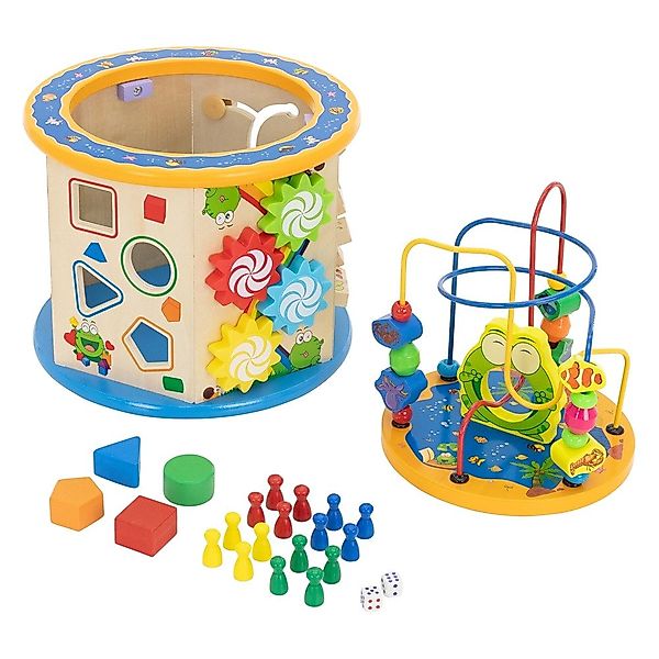 Joyz Lernspielzeug Motorikwürfel Activity Würfel Motorikschleife günstig online kaufen