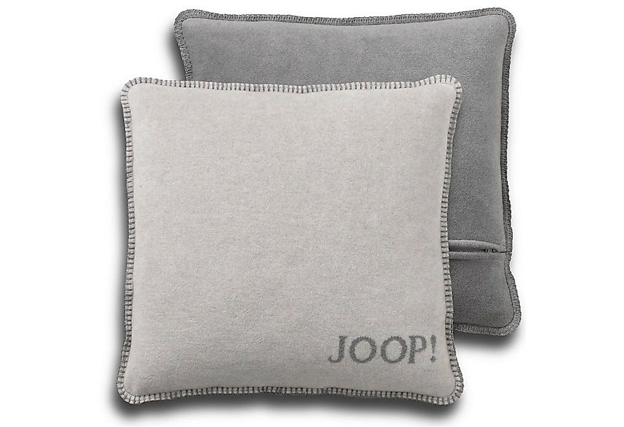JOOP! Dekokissen Kissenhülle UNI Doubleface 50x50 cm, Joop!-Buchstaben, Wen günstig online kaufen