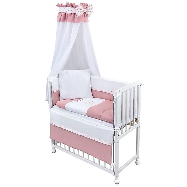 Baby-Delux Beistellbett Babybett Musselin Teddy Mond günstig online kaufen