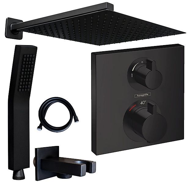 Hansgrohe und Jowi Duscharmatur Ecostat Square Thermostat, Duschsystem mit günstig online kaufen