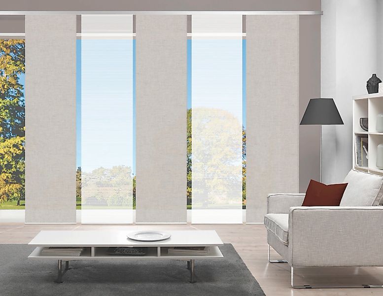 Vision S Schiebegardine "PIVE 5er SET" Paneelwagen 5 Stk. tlg. Schiebevorha günstig online kaufen