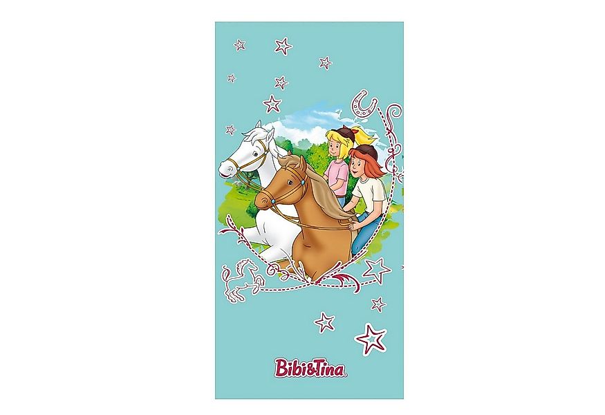 Familando Strandtücher Bibi und Tina "Ausritt" großes Badetuch 75x150 cm au günstig online kaufen