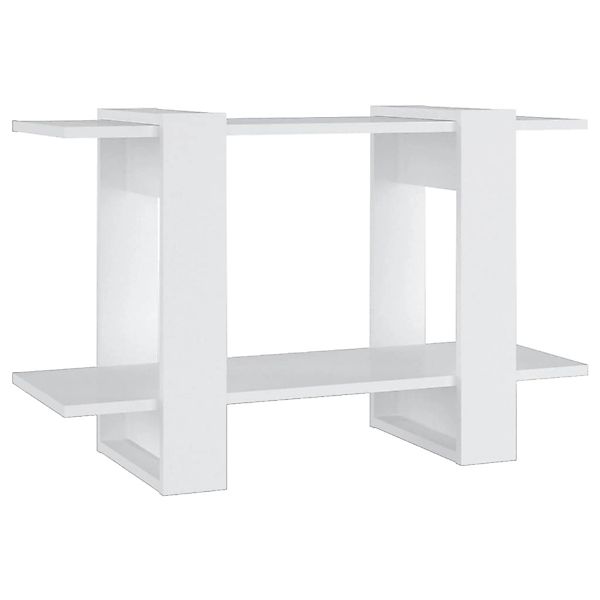 vidaXL Bücherregal Bücherregal/Raumteiler Weiß 80x30x51 cm, günstig online kaufen