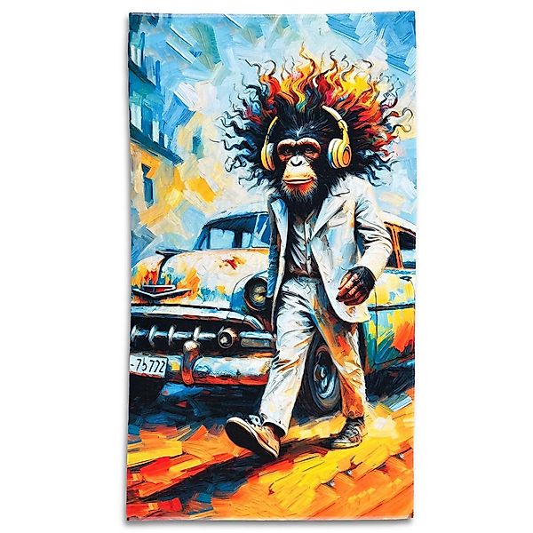 ESPiCO Strandtuch Monkey Oldtimer, Frottee-Velour (1-St), günstig online kaufen