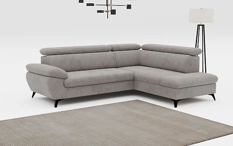 COTTA Ecksofa »Hudson L-Form« mit Kopfteilverstellung, wahlweise mit Bettfu günstig online kaufen