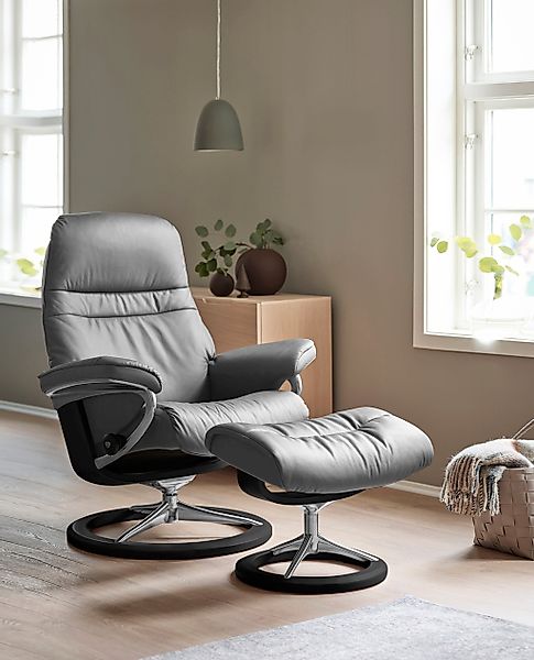Stressless Relaxsessel "Sunrise", (Set, Relaxsessel mit Hocker), mit Signat günstig online kaufen