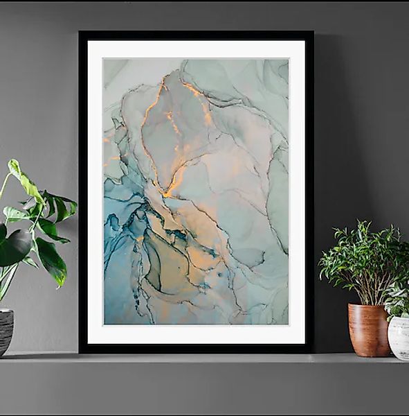 queence Bild »Bettina«, Abstrakt, Marmor, Abstrakt, gerahmt günstig online kaufen