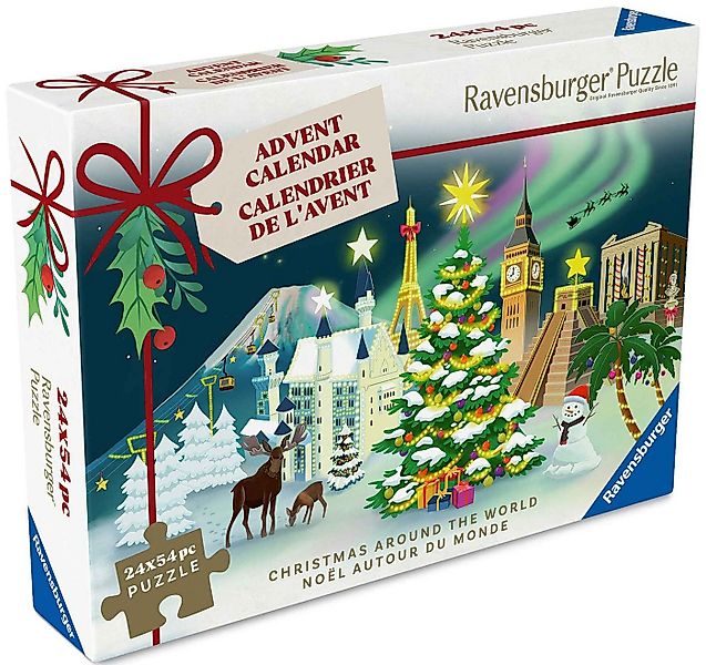 Ravensburger Puzzle Puzzle-Adventskalender 24x 56 Teile - Christmas around günstig online kaufen