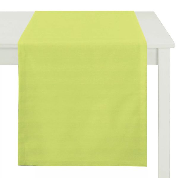 home24 Apelt Tischläufer Kanada Hellgrün Kunstfaser Modern 50x160 cm (BxT) günstig online kaufen