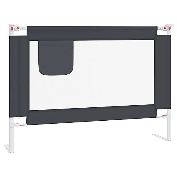vidaXL Kleinkindbettschutzgitter Dunkelgrau 90x25 Cm Stoff 862527 günstig online kaufen