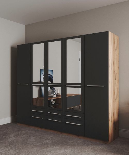priess Kleiderschrank "Schrank Garderobe Wäscheschrank Barcelona in 5 Breit günstig online kaufen