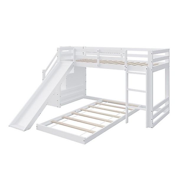 FUROKOY Kinderbett Kinderbett 90x200 cm, Bodenbett mit Rausfallschutz und L günstig online kaufen