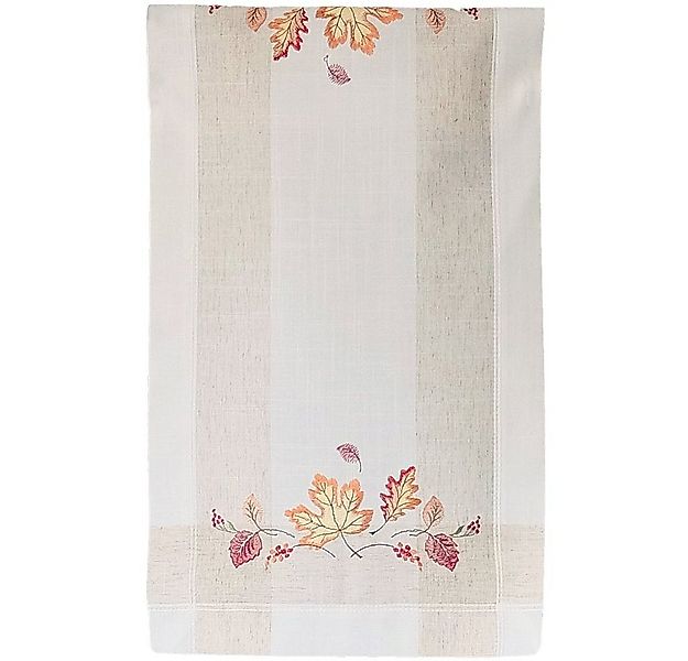 matches21 HOME & HOBBY Tischdecke Tischläufer MELINA Blätter Herbst bunt Po günstig online kaufen