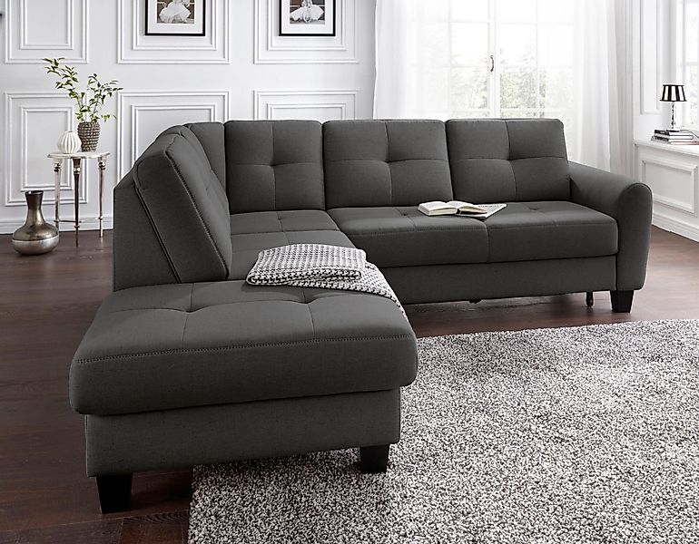 sit&more Ecksofa Varese L-Form, mit Federkern, günstig online kaufen
