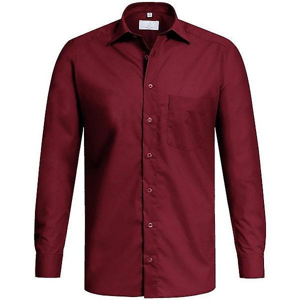 GREIFF Langarmhemd Greiff Corporate Hemd BASIC Herren OEKO TEX® Bordeaux günstig online kaufen