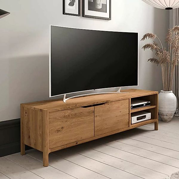 TV Board Lowboard mit Türen und offenen Fächern günstig online kaufen