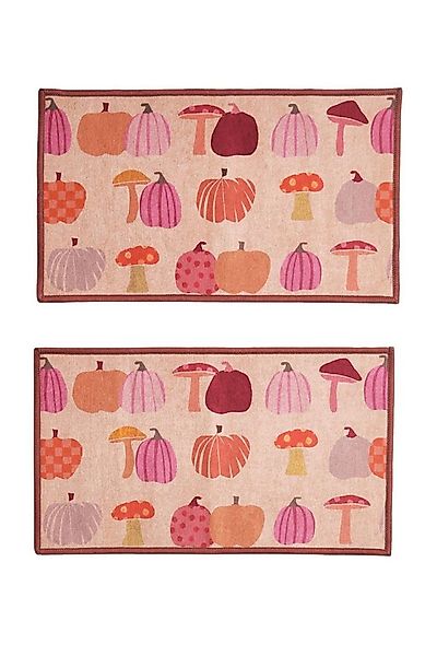 Next Fußmatte Waschbare Türmatten im 2er-Set, Kürbis günstig online kaufen