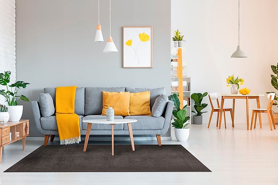my home Teppich »Santos«, rechteckig, 27 mm Höhe, Uni-Farben, sehr weicher günstig online kaufen