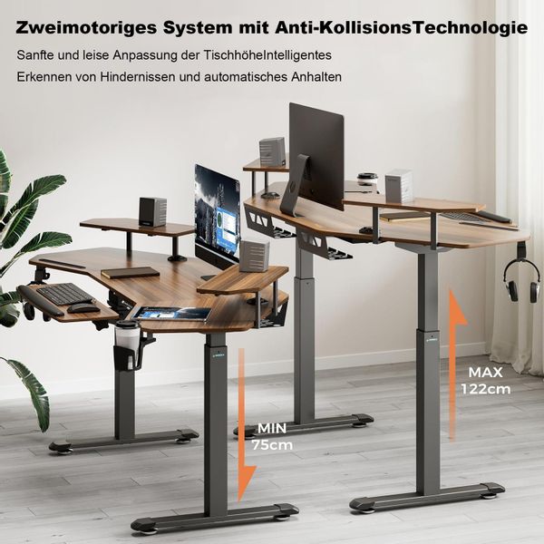 EE EUREKA ERGONOMIC Schreibtisch Elektrischer Großer günstig online kaufen