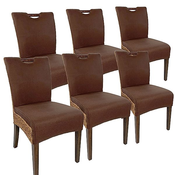 Amagohome Polsterstuhl Rattanstühle Esszimmer Stühle Set günstig online kaufen