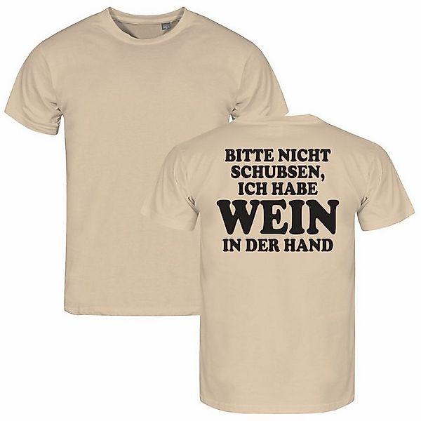 deinshirt Print-Shirt Herren T-Shirt Bitte nicht schubsen habe Wein in der günstig online kaufen