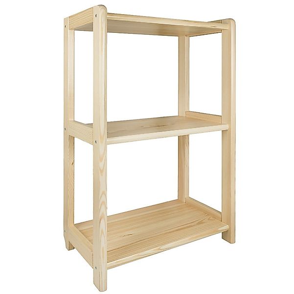Prima-Online Standregal Standregal Holz Kiefer Bücherregal Stehend mit 3/ 4 günstig online kaufen