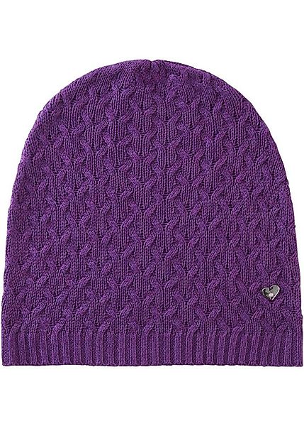 bonprix Strickmütze aus Viskose, Polyamid, Polyester und Kaschmir, klassisc günstig online kaufen