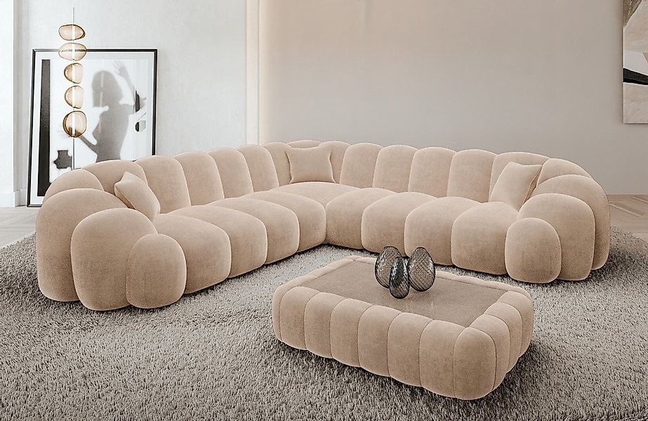 Sofa Dreams Ecksofa Rajada L Form Couch, 4-Sitzer, Design, Eckcouch, Stoffb günstig online kaufen