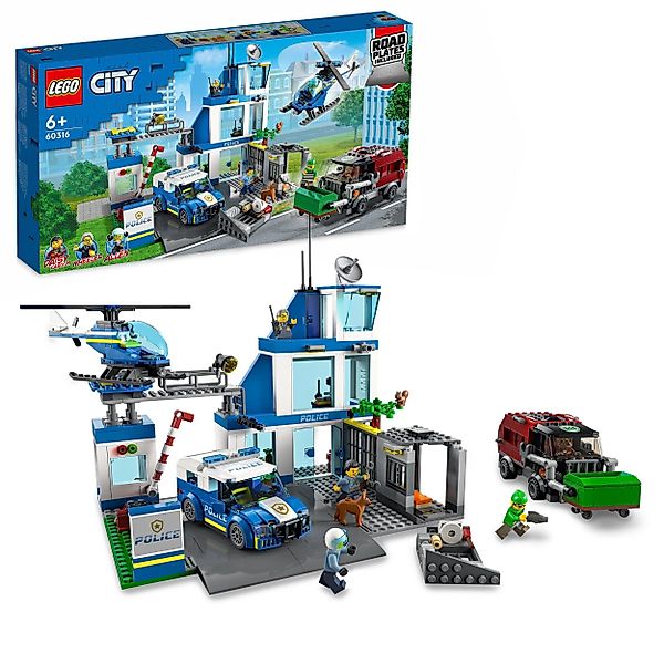 LEGO® Polizeistation (60316), LEGO® City Konstruktionsspielsteine, günstig online kaufen